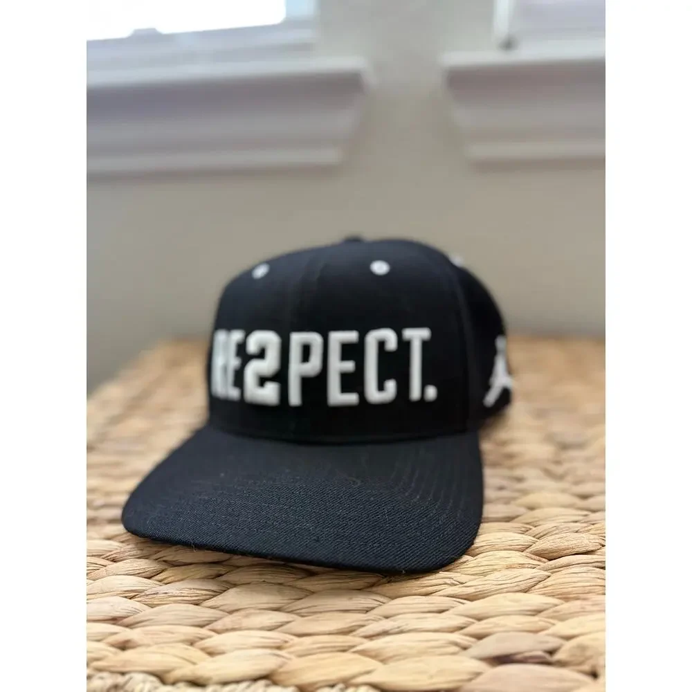 Jordan RE2PECT Derek Jeter Snapback Hat Black Adjustable Cap Autographed unknown